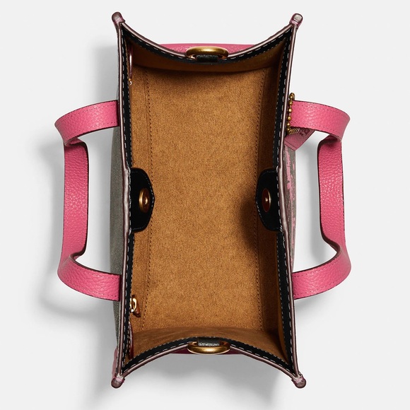 Coach Field Tote Leather Tote NWT Brass Truffle Petunia - Picture 2 of 7